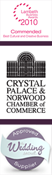 Lambeth Awards, Crystal Palace Chamber of Commerce, Approved wedding supplier